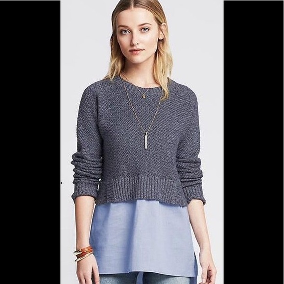 Banana Republic Sweaters - Banana Republic Tweed Cocoon Sweater Top EUC